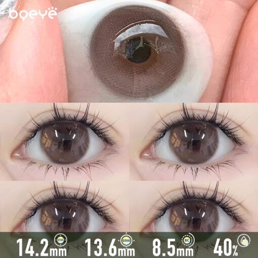 Beige Crémeux Amande Lentilles De Contact