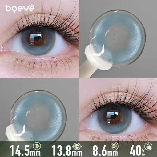Bleu Glacier Cristallin Lentilles de Contact