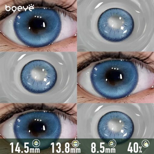 Bleu Océan Cristallin Lentilles De Contact