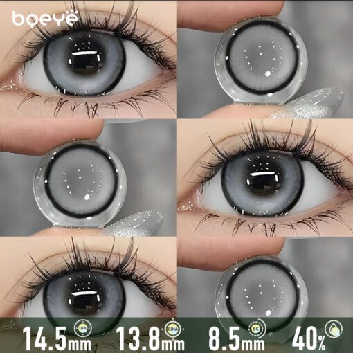 Gris Cercle Noir Lentilles De Contact