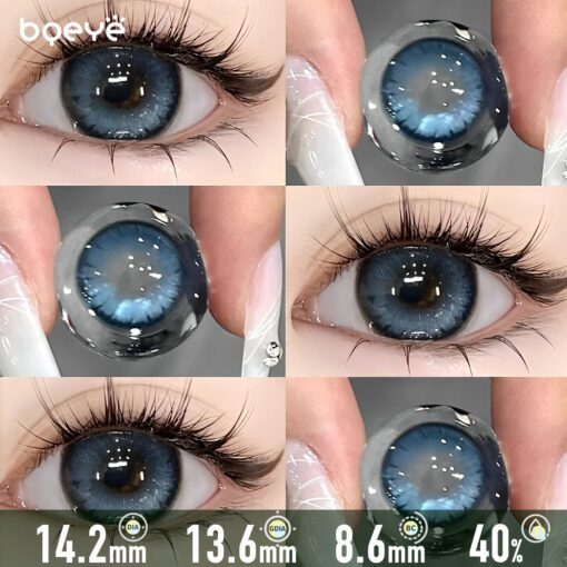 L'Océan Profond Bleu Foncé Lentilles De Contact