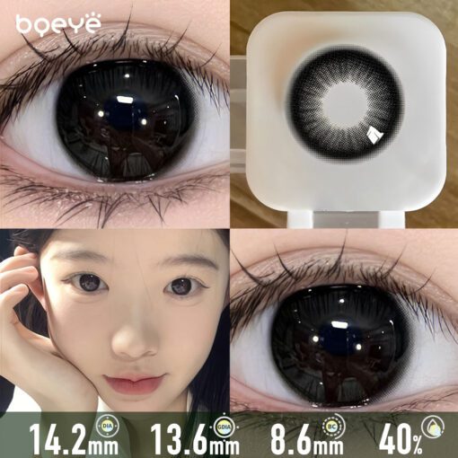Lentilles De Contact Colorées Noir Obsidienne
