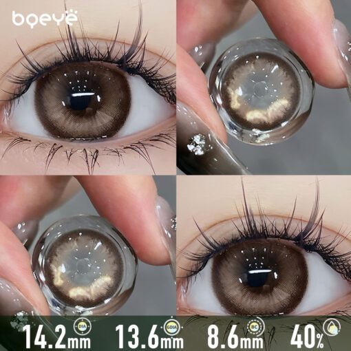 Lentilles De Contact Colorées Thé Au Lait Perlé