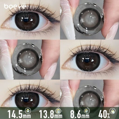 Lentilles De Contact Teintées Gris-Brun Naturel