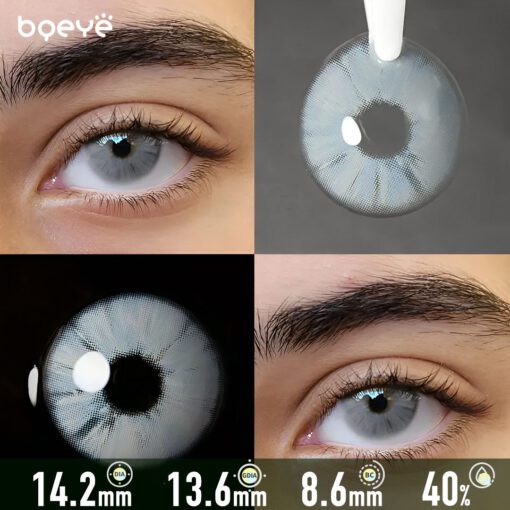 Lentilles De Contact Bleues Meta