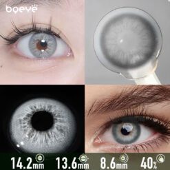 Lentilles de contact gris glacier