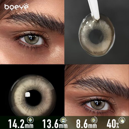 Lentilles De Contact Grises Ripple