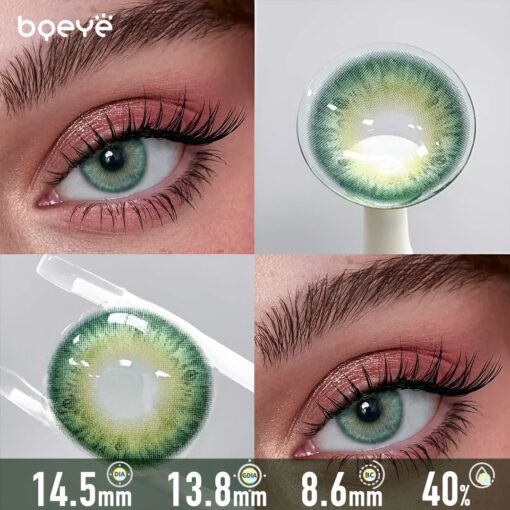 Lentilles De Contact Vert Céleste