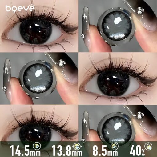 Noir Orageux Lentilles De Contact