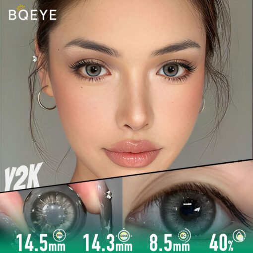 Lentilles De Contact Gris Maine Brume