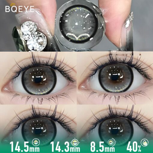 Lentilles De Contact Gris Poussière D'Étoile