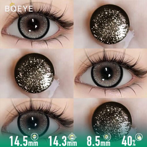 Lentilles De Contact Gris Poussière De Diamant