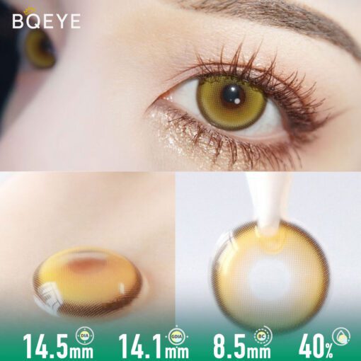 Lentilles De Contact Perle Dorée Sirène (10 Pièces)