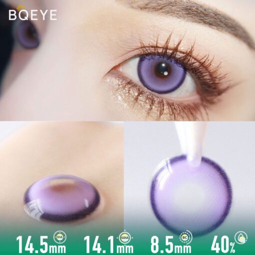 Lentilles De Contact Violet Mystique Sirène (10 Pièces)