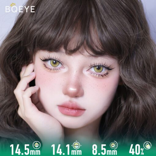 Lentilles De Contact Vert Gemme Sirène (10 Pièces) – Image 3