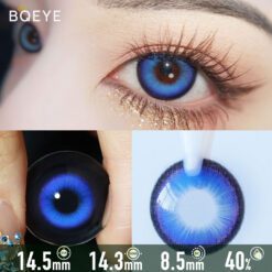 Lentilles de Contact Bleues Punk