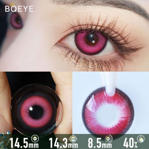 Lentilles De Contact Roses Punk