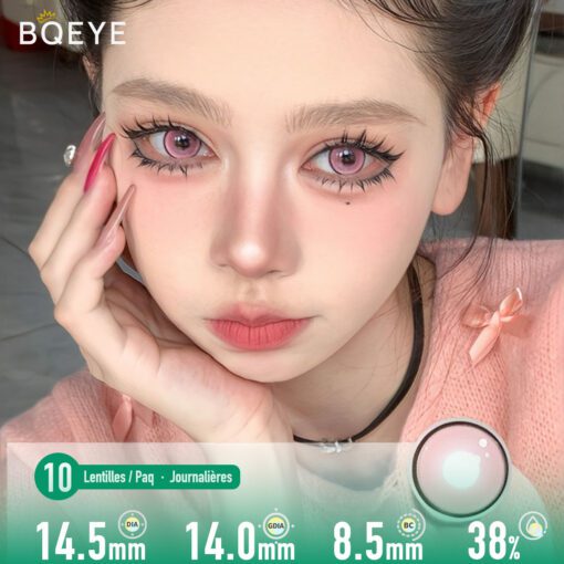 Lentilles De Contact Rose Iris Mystique