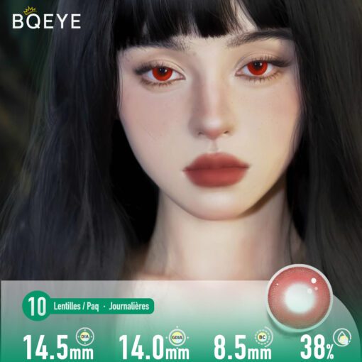 Lentilles De Contact Yeux De Démon Rouge