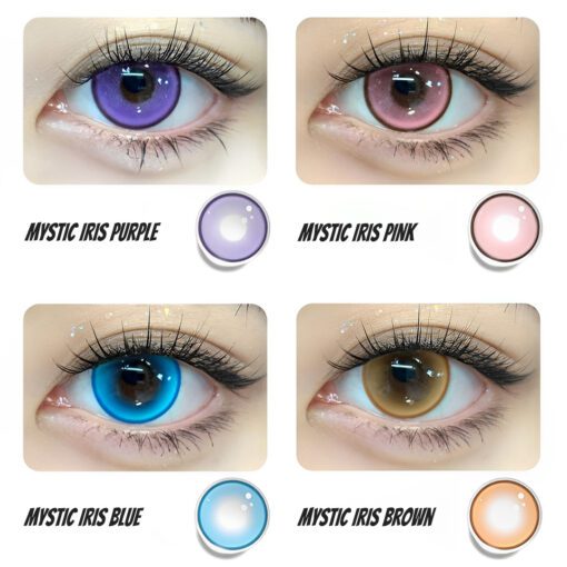 Lentilles De Contact Marron Iris Mystique (10 Pièces) – Image 2