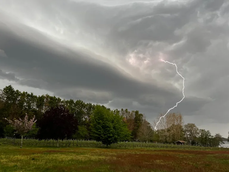 À Courbevoie, canicule rouge et orages limitent la journée