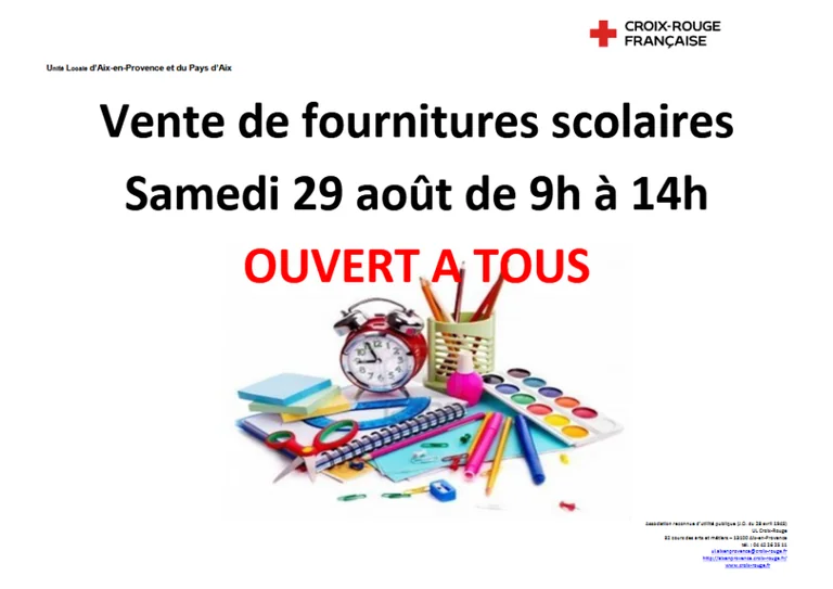 À Aix-en-Provence, des fournitures scolaires à prix réduit