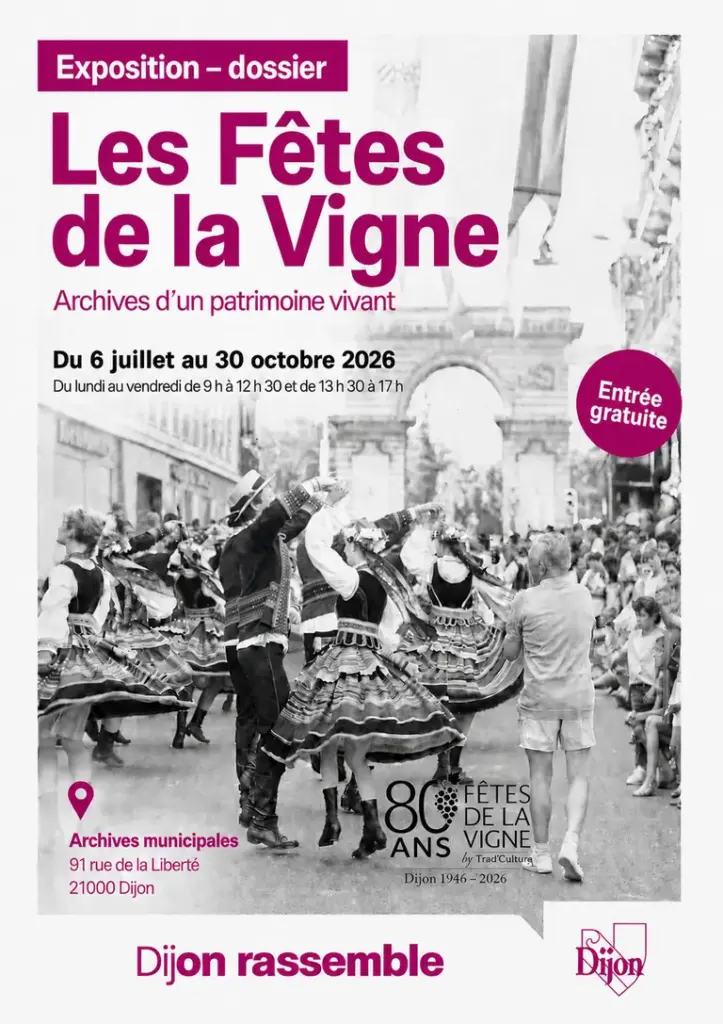 Dijon : 80 ans des Fêtes de la Vigne exposés gratuitement: ce qu'il faut retenir