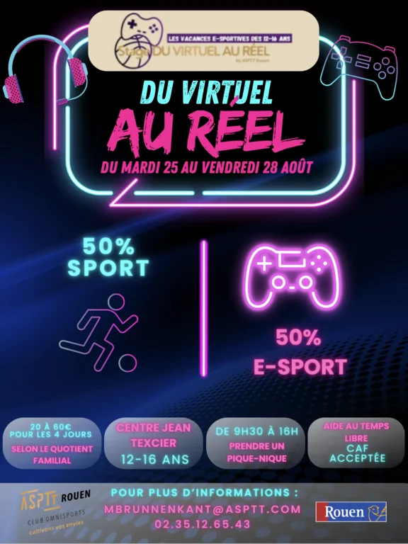 À Rouen, un stage e-sport et sport pour les ados dès 20 €