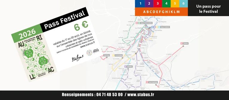 Aurillac : circuler pendant le Théâtre de rue pour 6 €