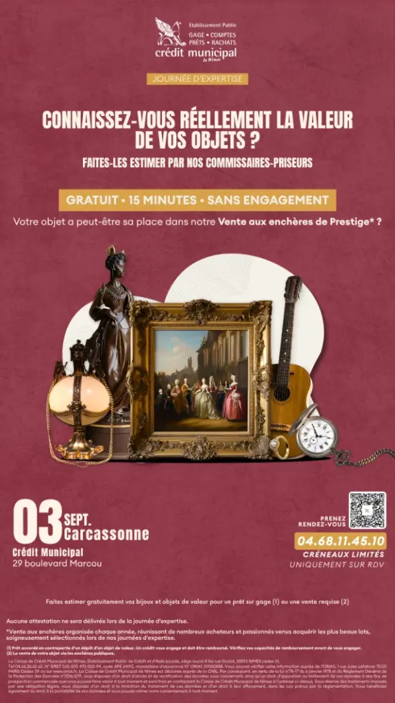 Carcassonne : vos objets de valeur estimés gratuitement