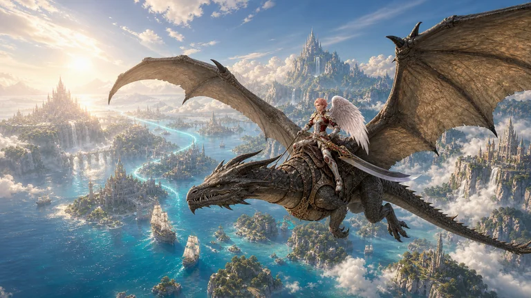 Illustration conceptuelle 3 du MMORPG avec IA Lineage2AI