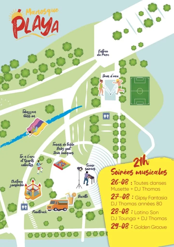 Manosque Plage : quatre jours gratuits au parc de Drouille