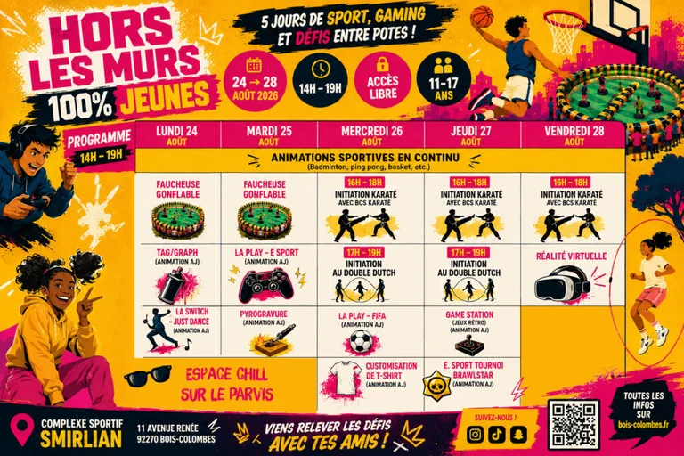 Semaine sportive à Bois-Colombes : cinq jours gratuits pour les ados